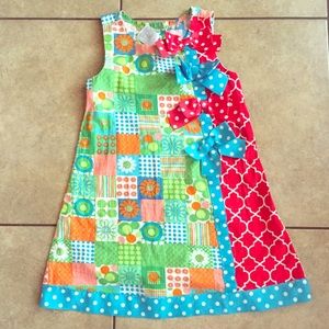 Multi-Pattern Bonnie Jean Dress